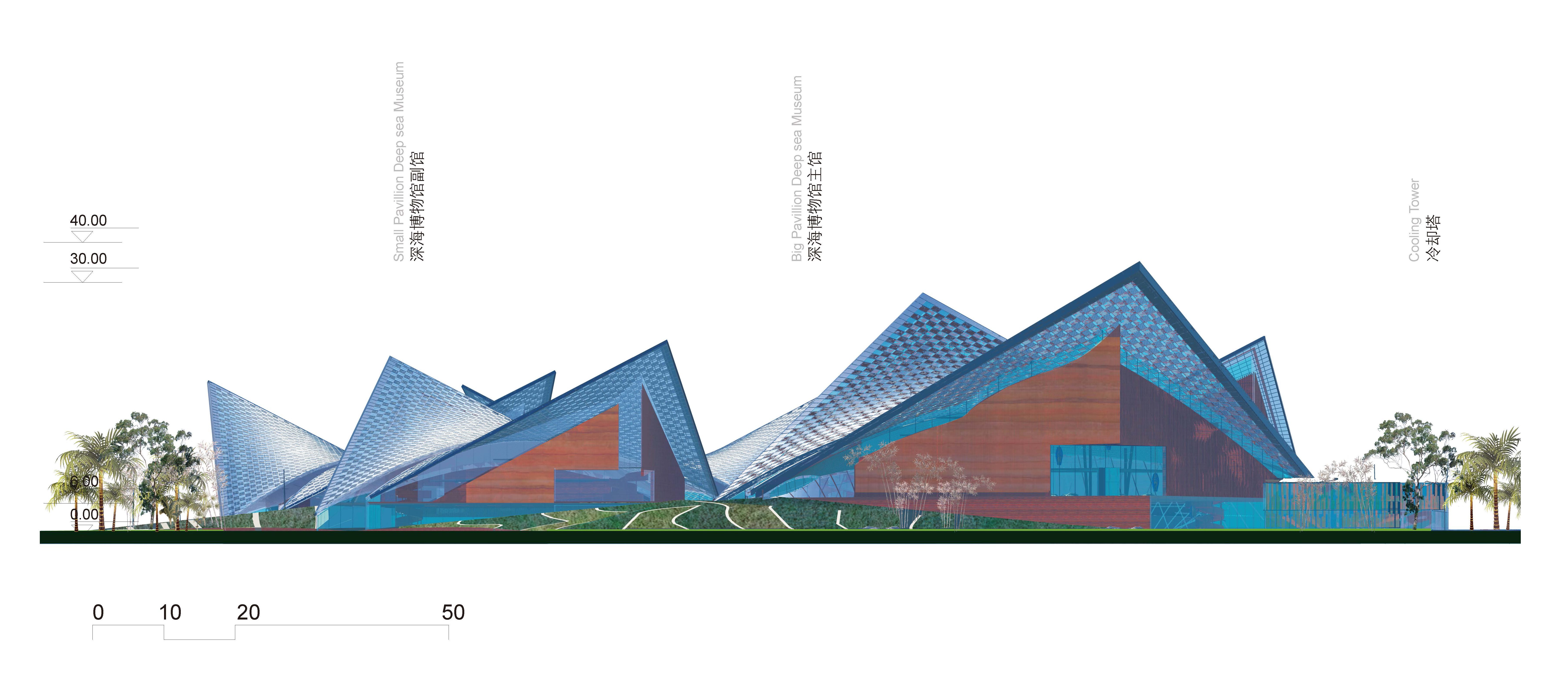 优秀奖方案 | 三亚崖州湾科技城文体中心（深海博物馆及体育中心） / EMBT+霍普股份-5
