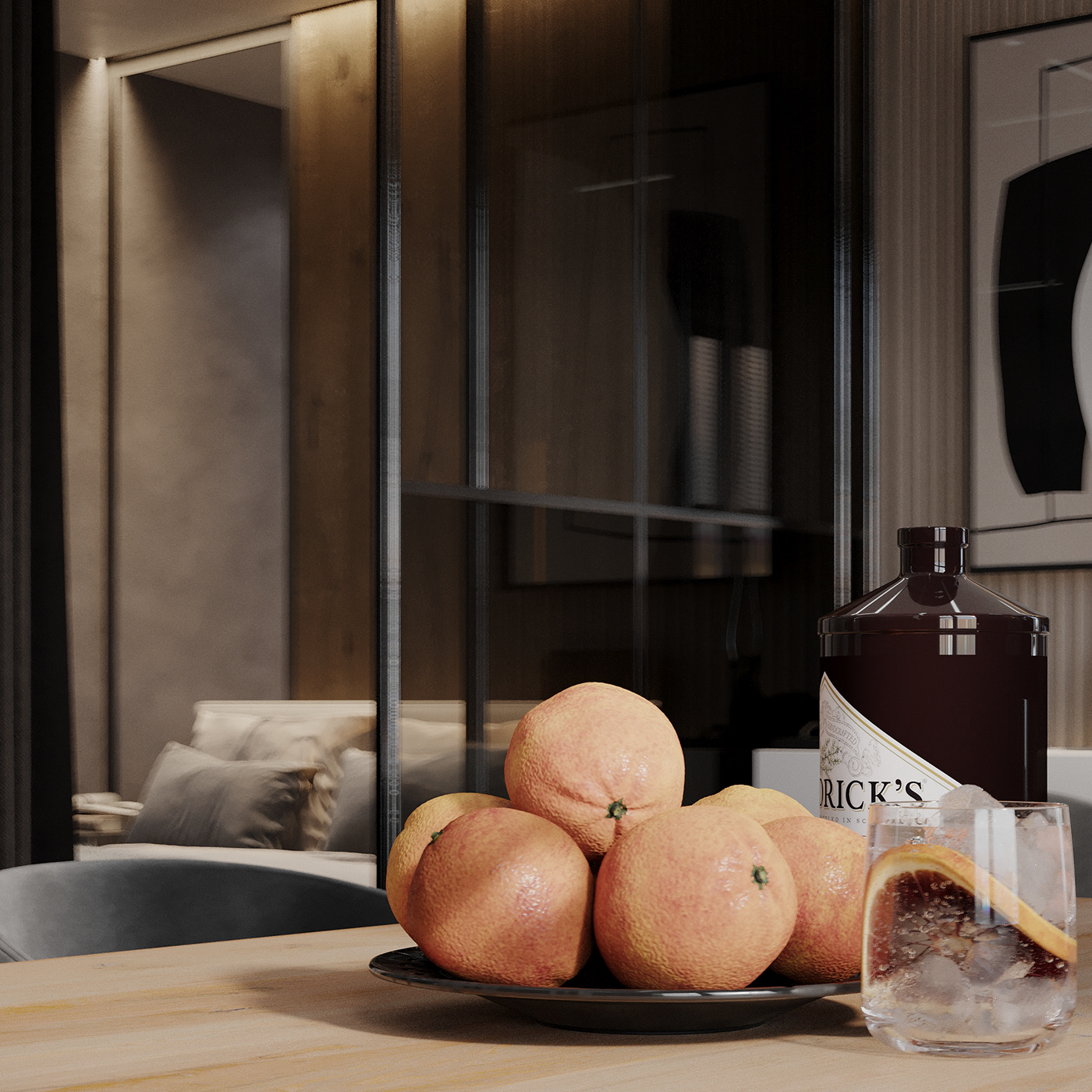 深色系空间设计 精致格局，不同凡响-16