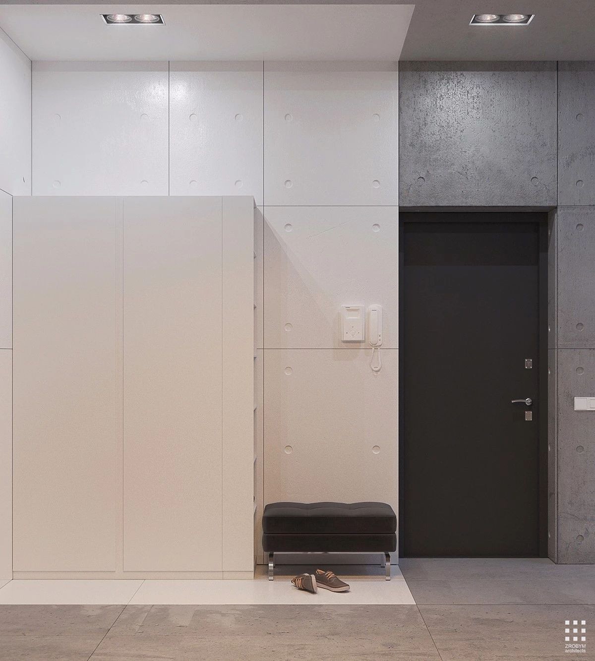 203m²丨水泥灰+木色-14