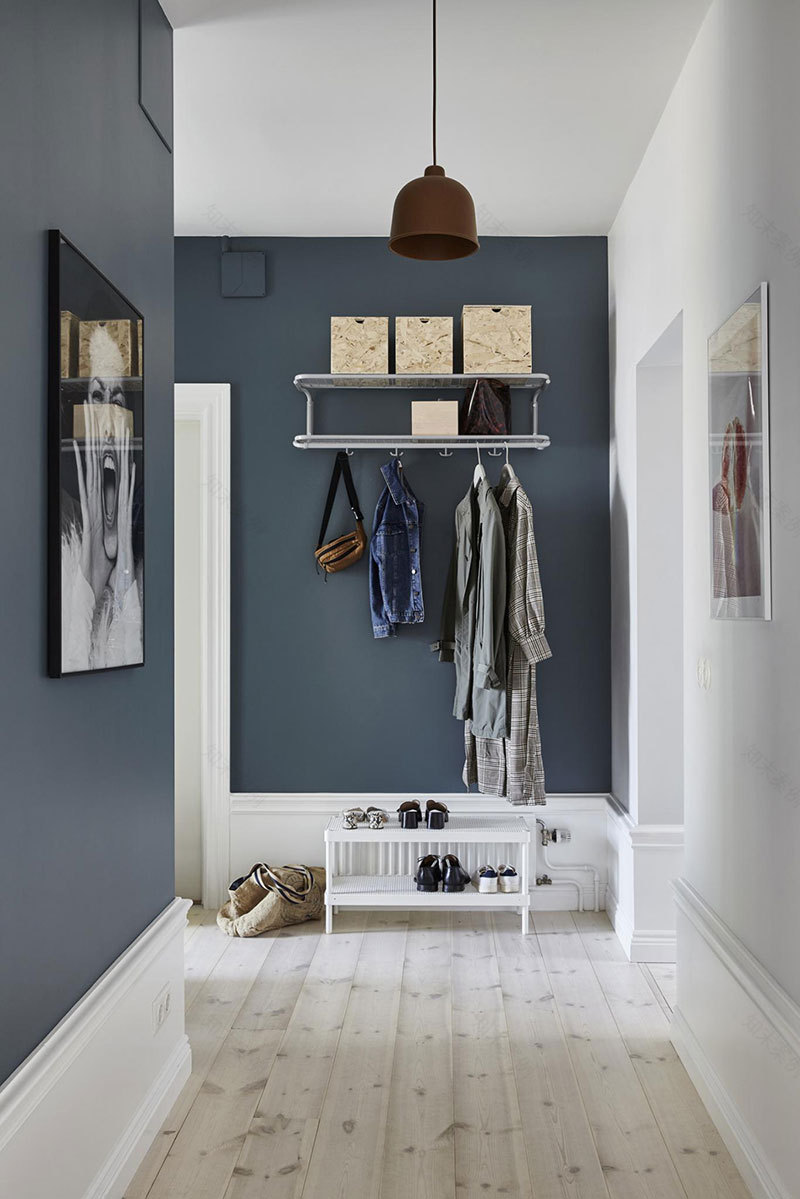 斯德哥尔摩黄色蓝色调公寓-12