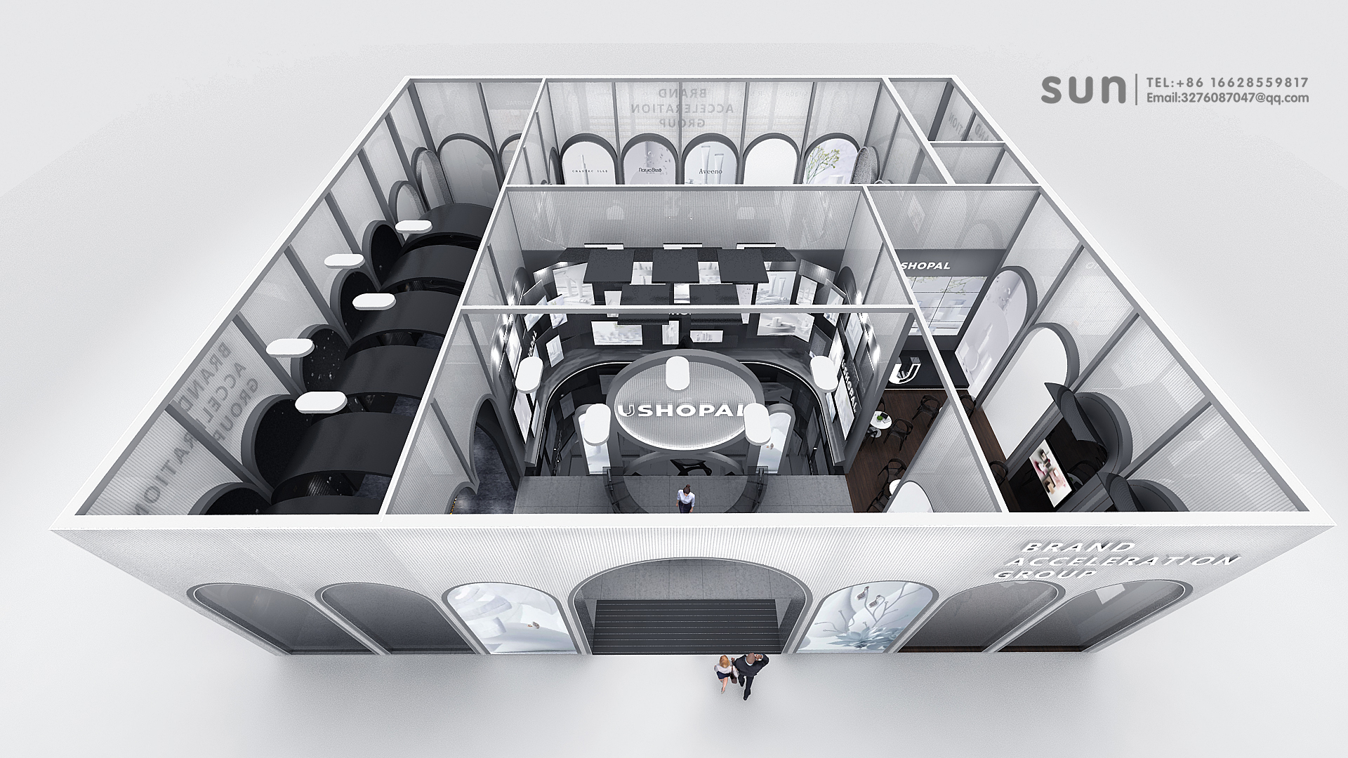 CIIE2021进博会 USHOPAL 美妆类 展台案例-4