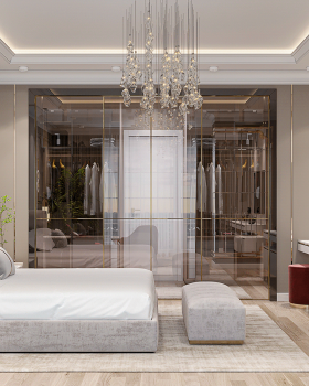 Luxury bedroom, Master bedroom, Wardrobe