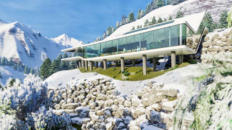 高地山间小屋丨美国华盛顿丨阿联酋顶级建筑公司-1