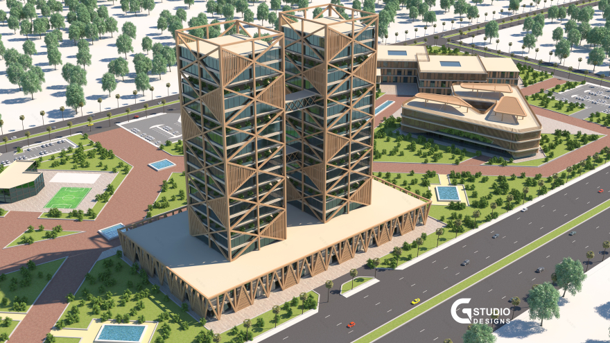 Business Center 3D 可视化设计丨埃及丨PSG Studio Designs-7