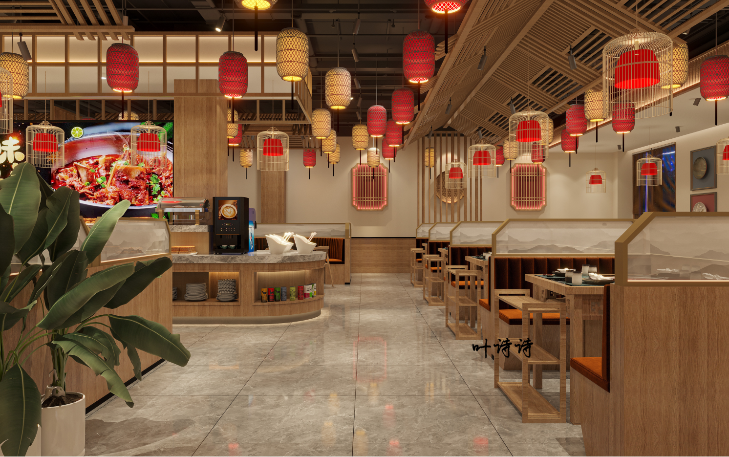 火锅店设计|红红火火的烟火气息-0