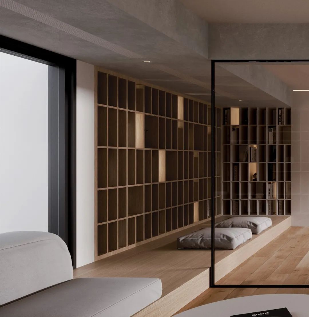 上海融信别墅极致简约设计，裸梁结构强调空间关系-21