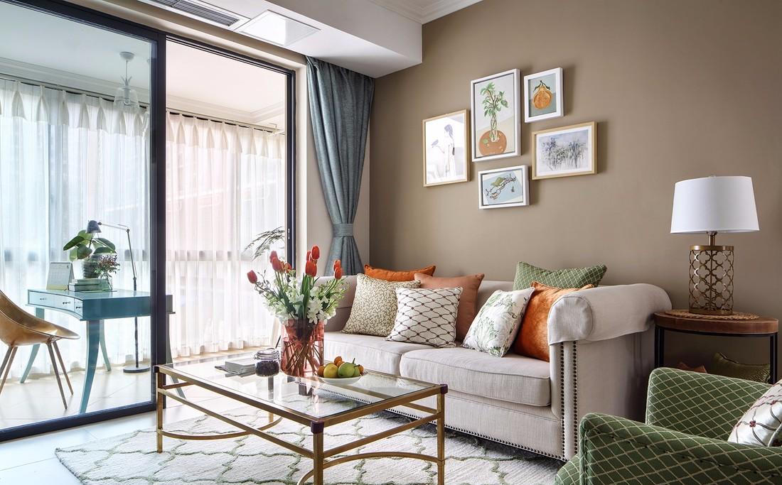 温暖如春的室内设计 | 生活阳台变门厅，橙绿搭配显活力-7