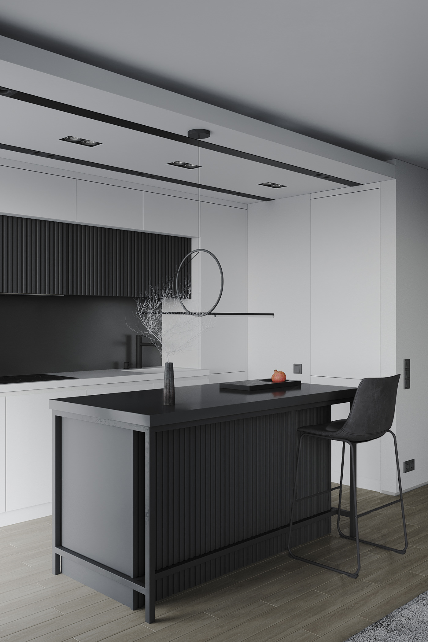 高级灰调子 简约空间-5