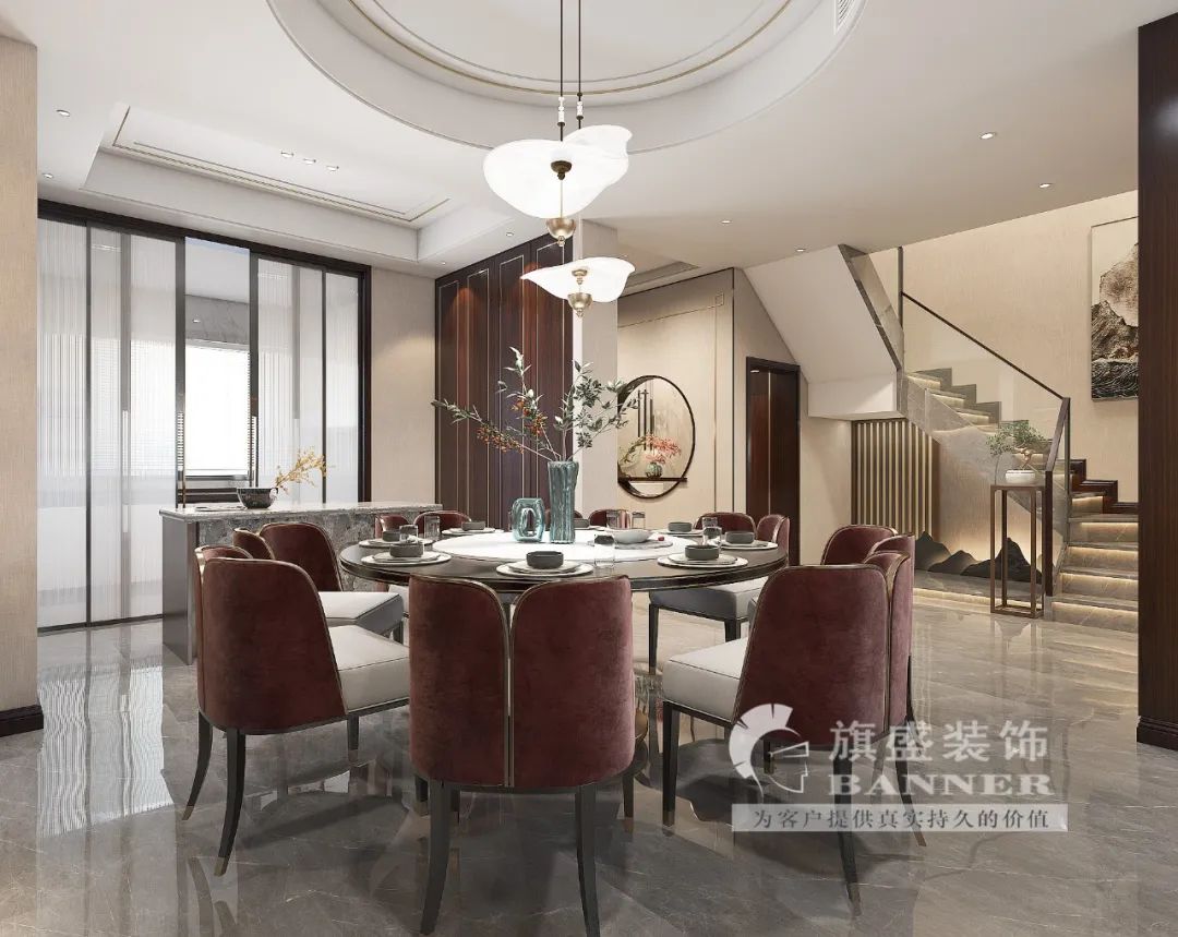 绛红之韵，山水之境——现代中式家居设计新诠释-51