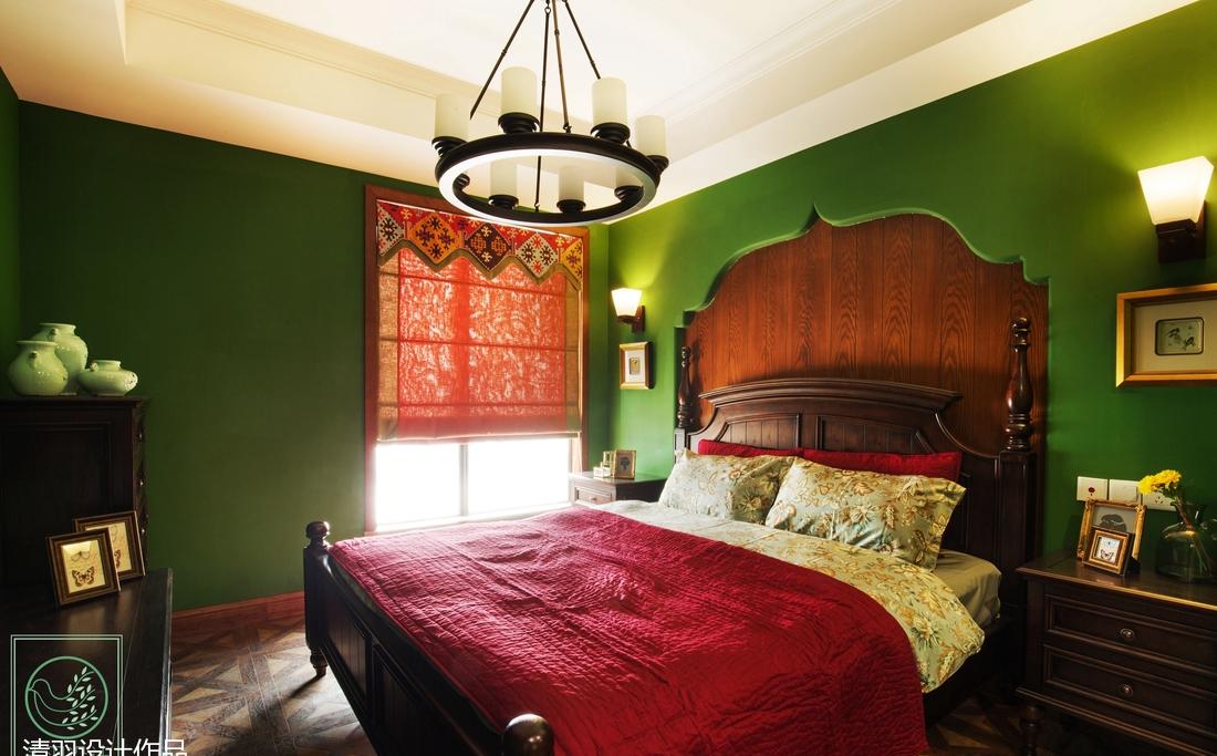 乡村风情家居设计，砖石拱门、红绿搭配成亮点-20