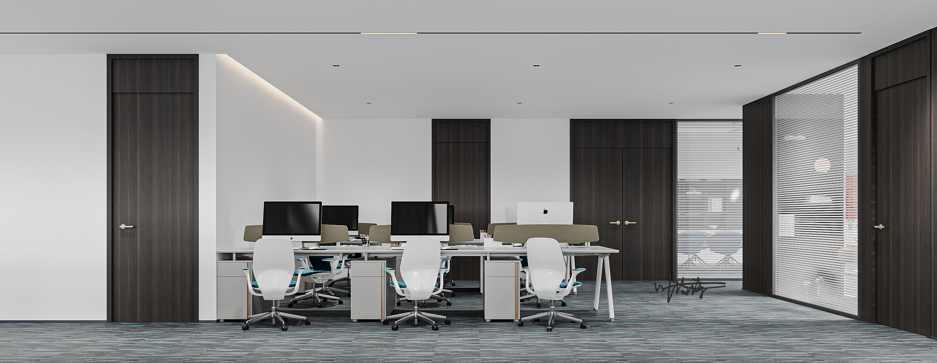 办公空间|办公室效果表现-5