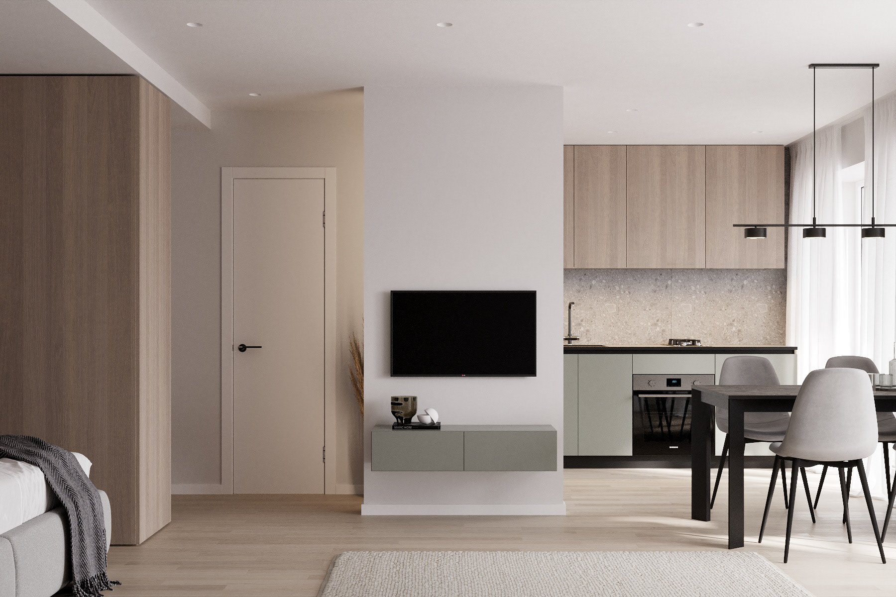 浅色系小空间公寓设计 超舒适-7