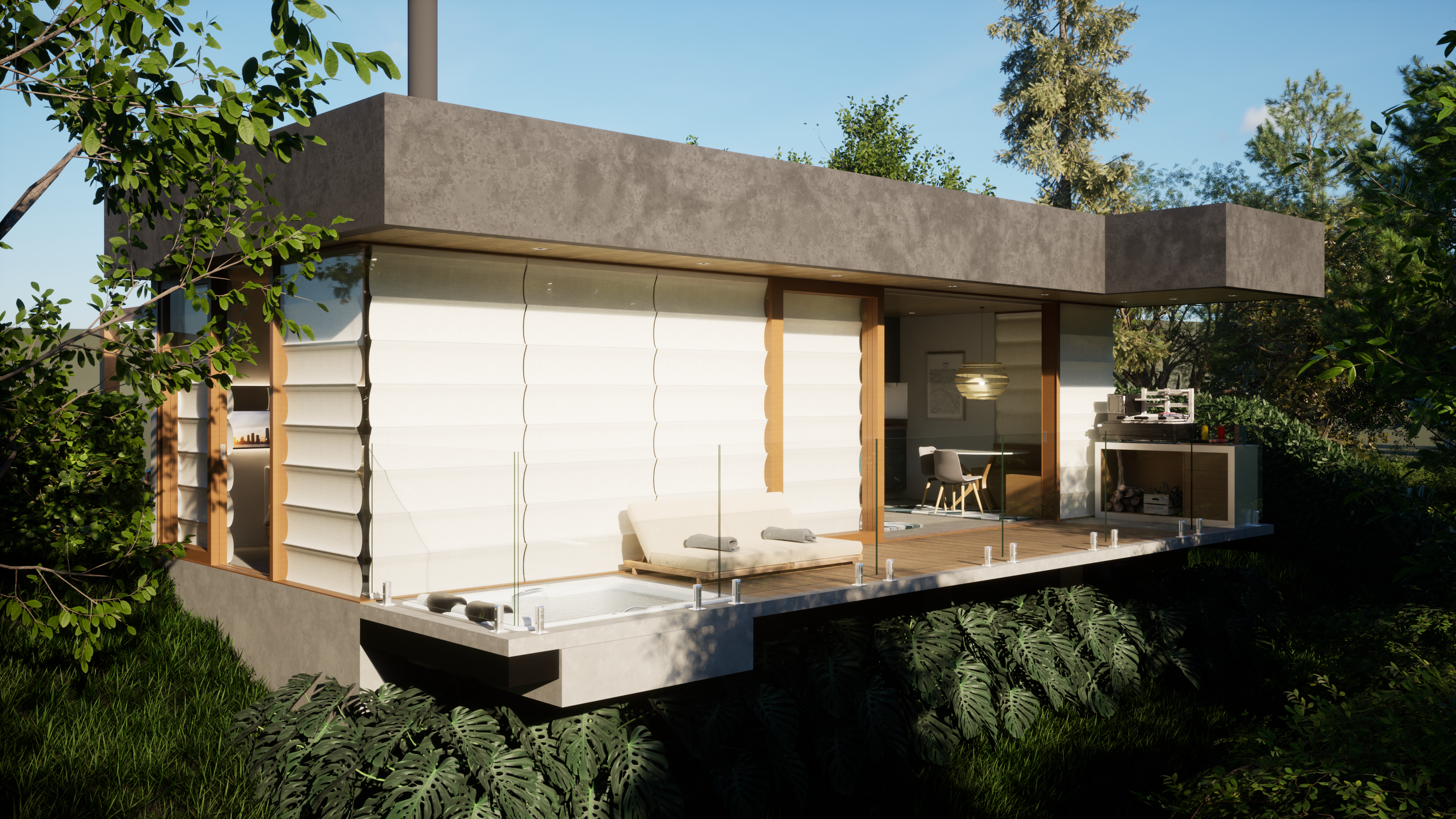 Chalé moderno na serra-14