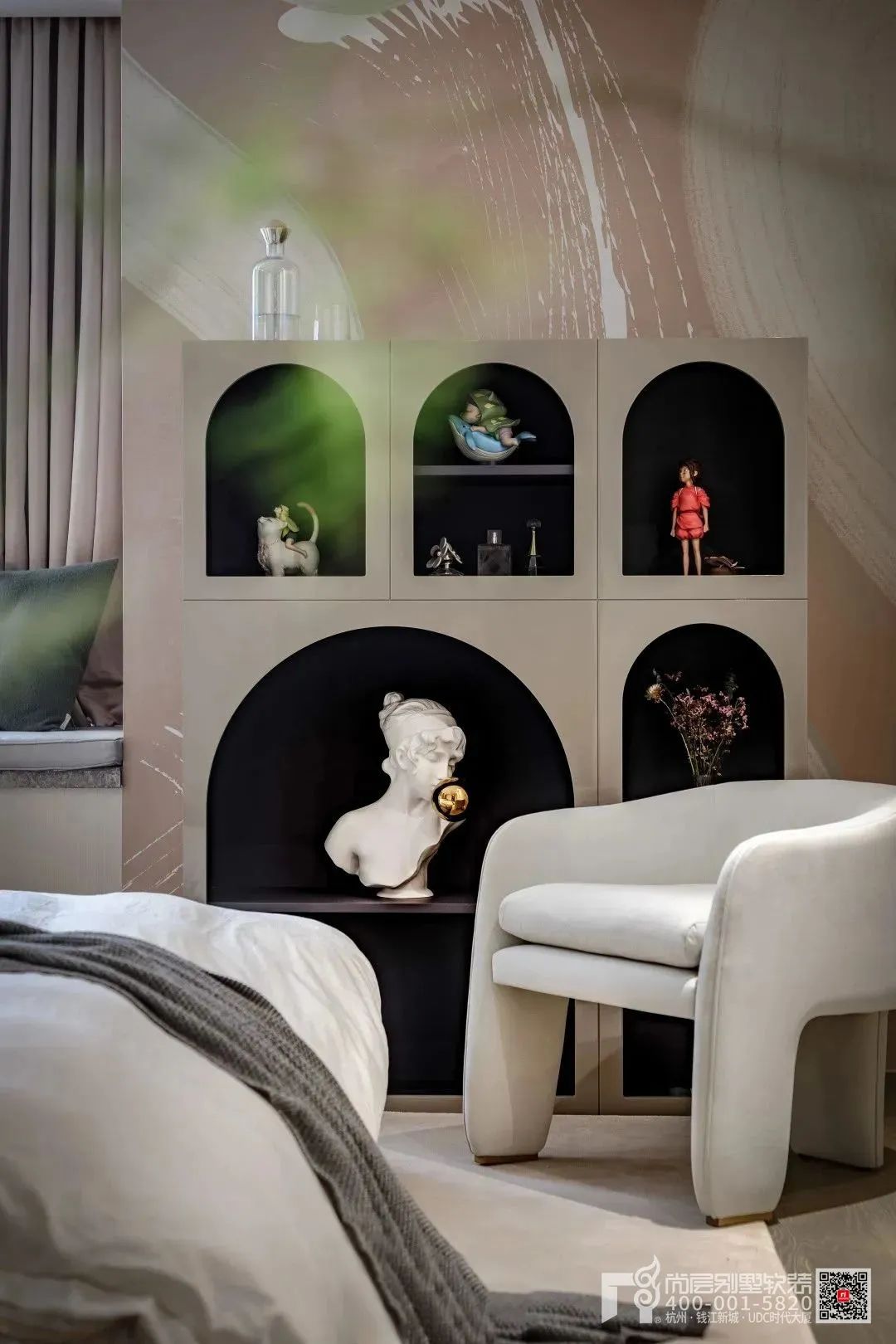 藕粉色温柔空间丨中国杭州丨杭州尚层装饰-60