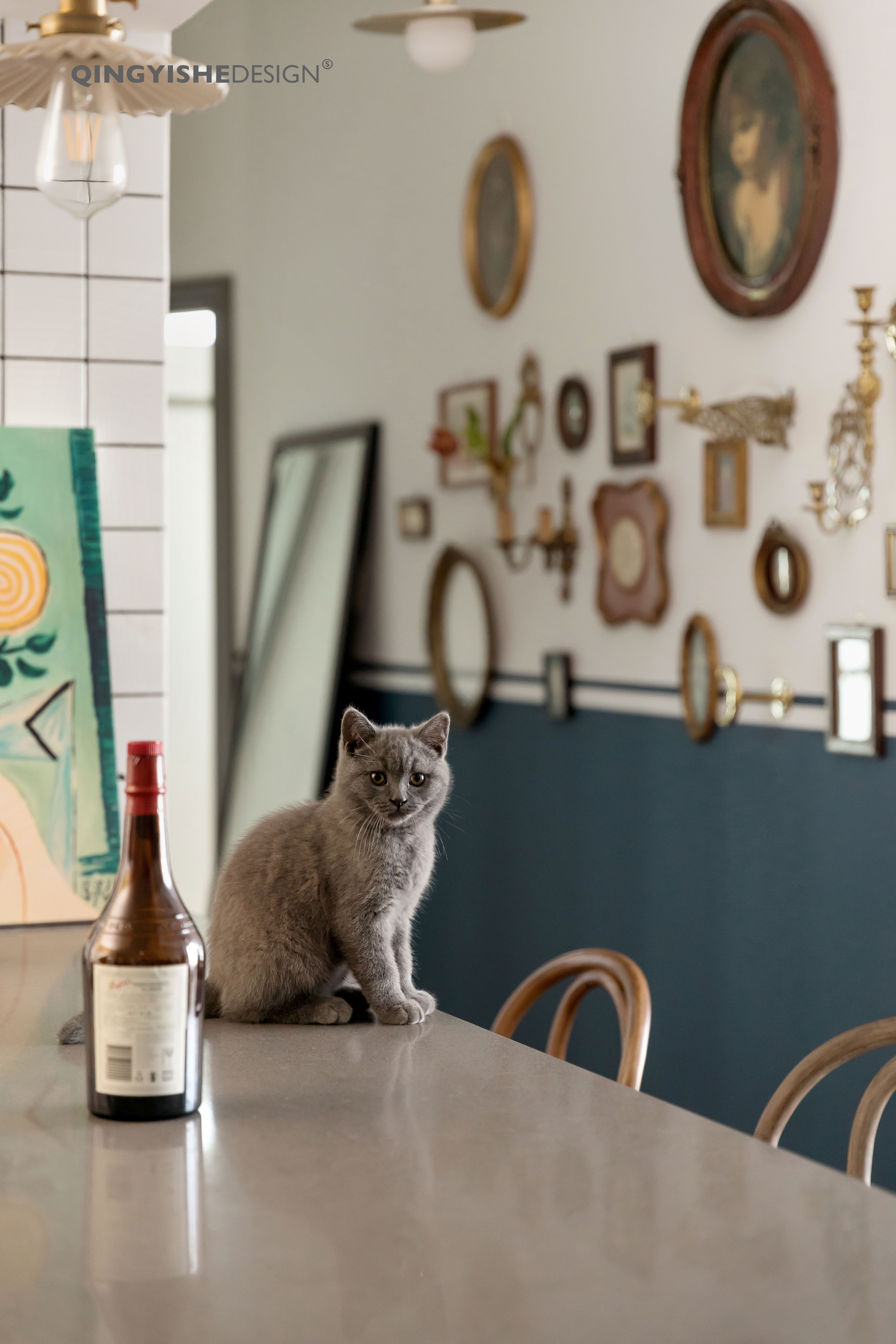 双层复古豪宅 | 层高利用与中古元素的魅力结合-37