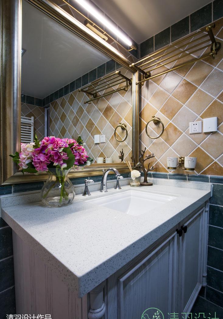 清羽设计 · 阳光棕榈滩美式家居空间-40