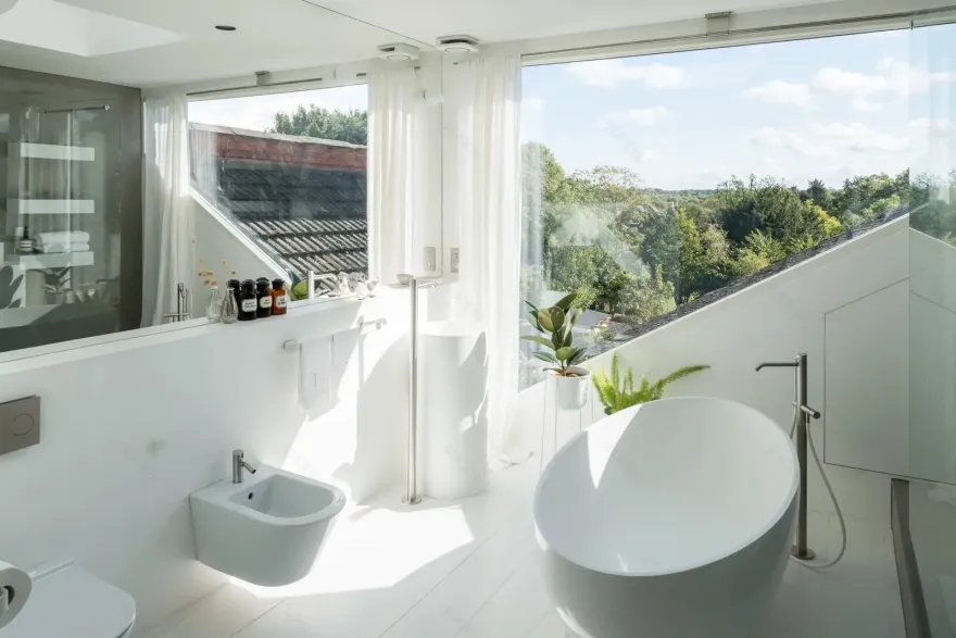 伦敦附近维多利亚式住宅的现代改造-17