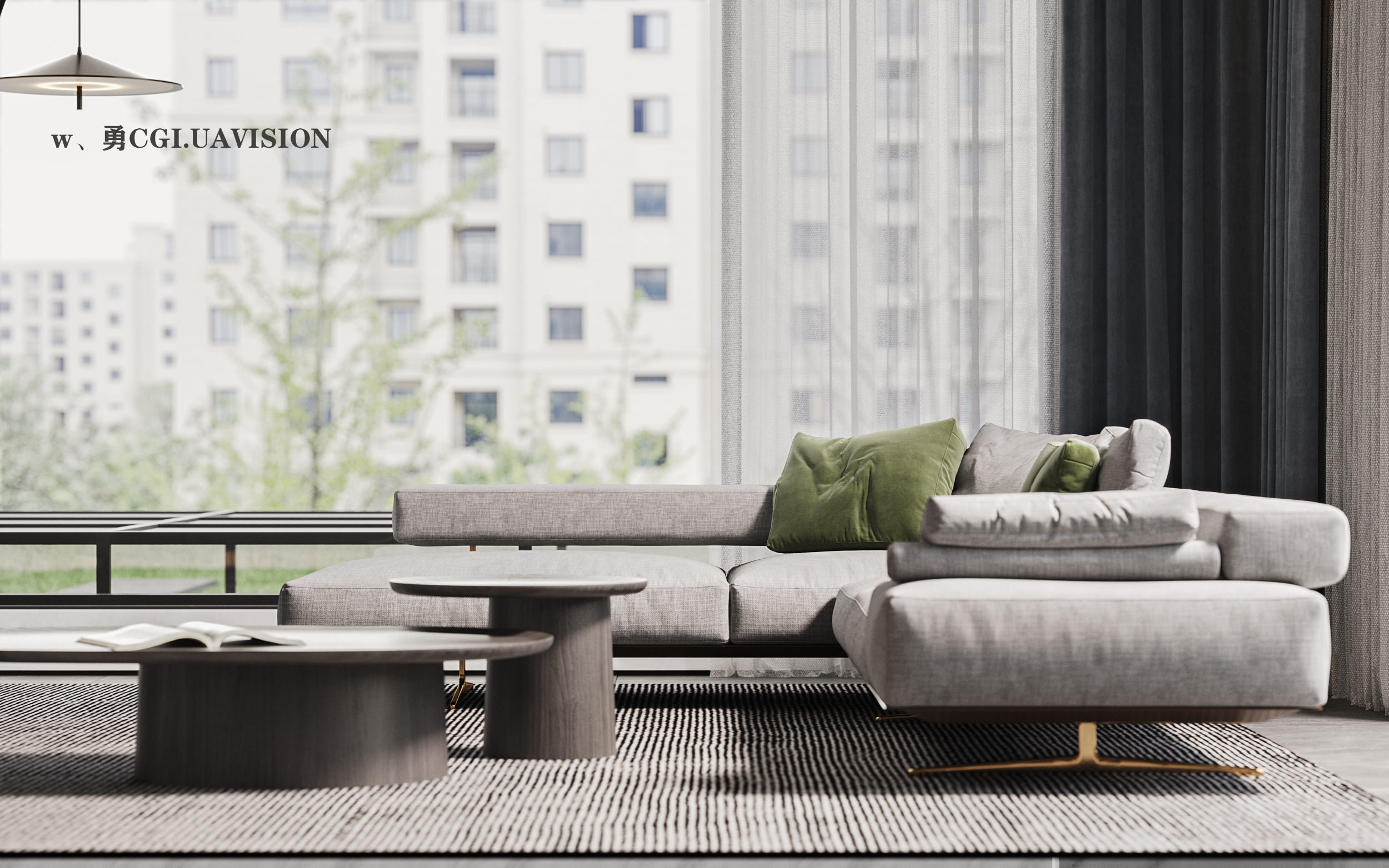 现代风格家居设计，CR 渲染器与 PSCC 的完美结合-10