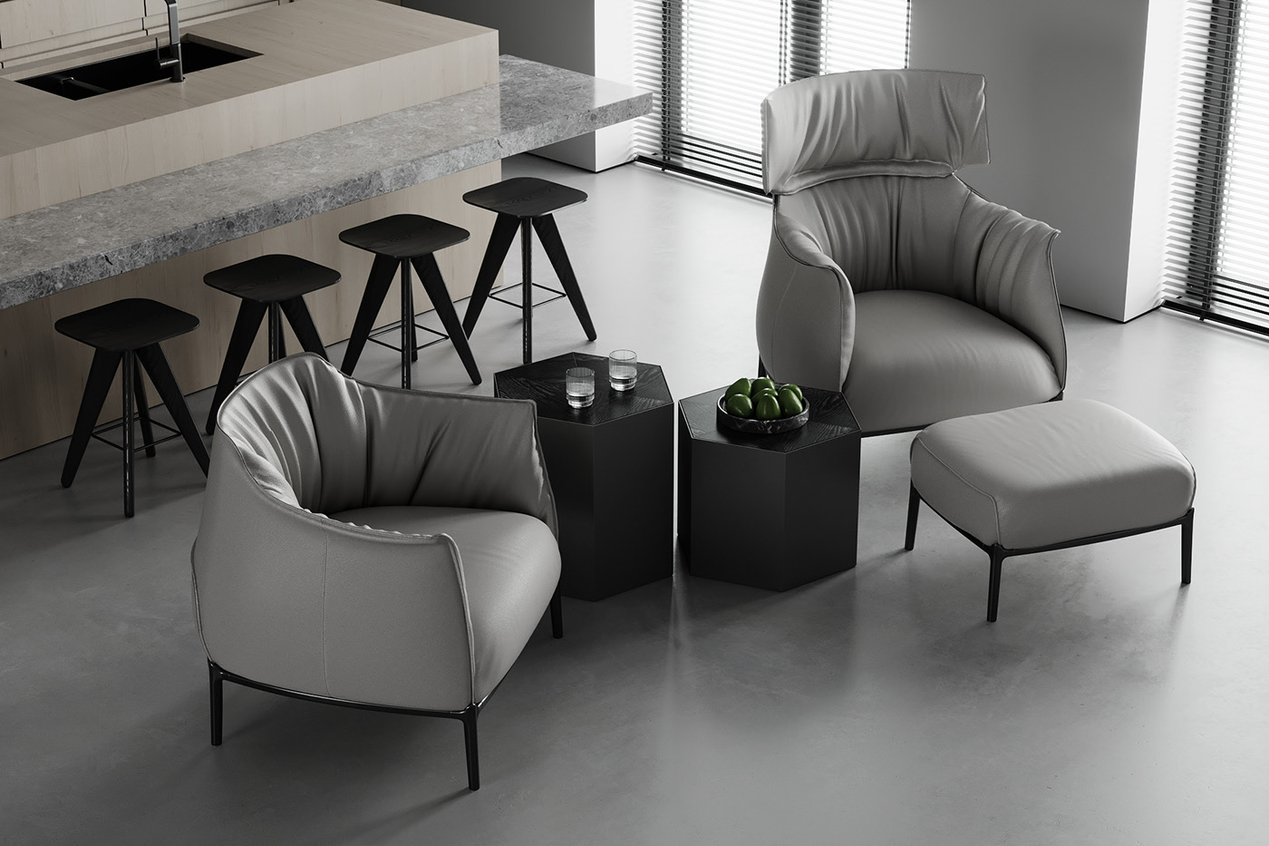 极简风住宅设计 超有设计感！-8