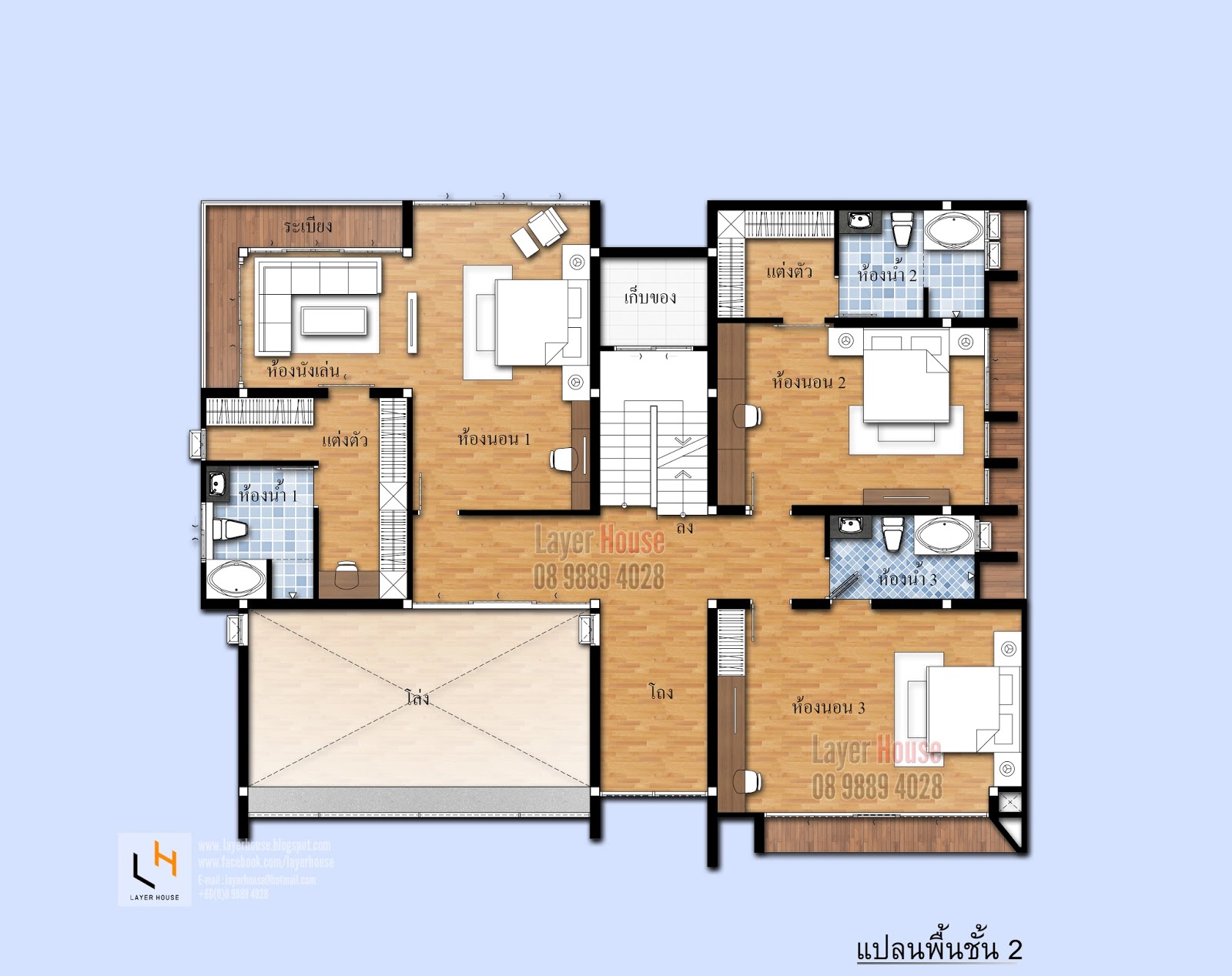 17·13m带4卧室的房屋设计方案丨Layer House（泰国）-42
