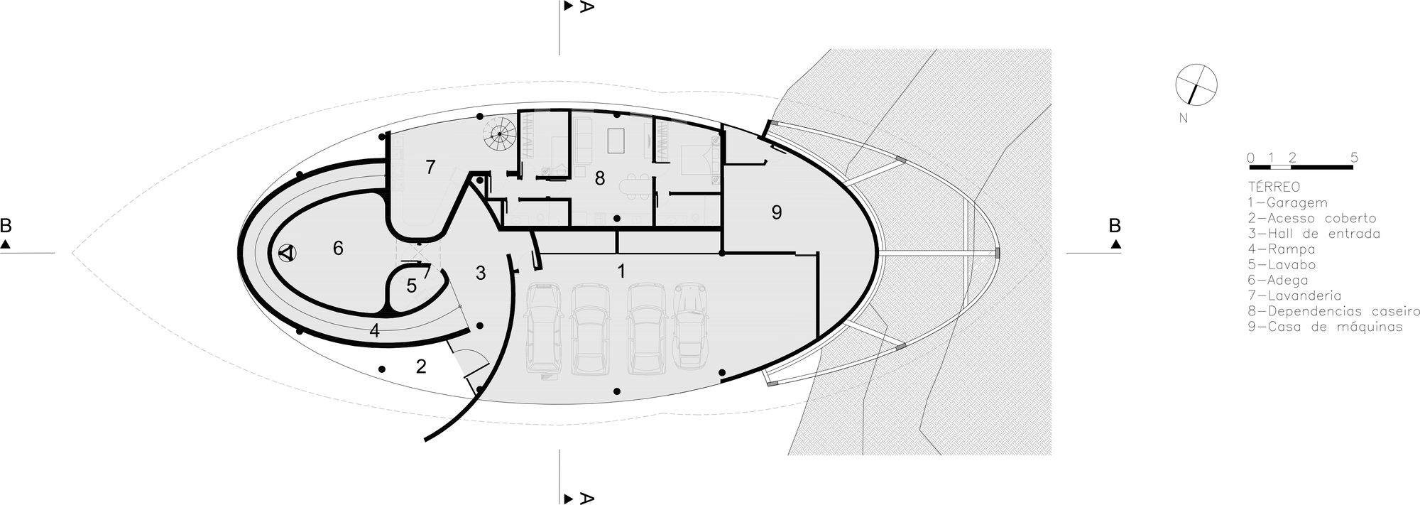 融合自然的山间别墅-2