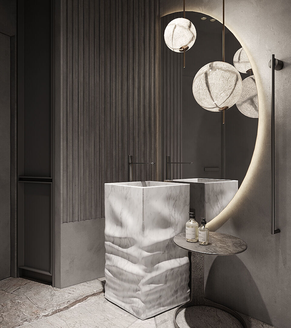 乌克兰极简黑公寓丨乌克兰基辅丨IQOSA-35