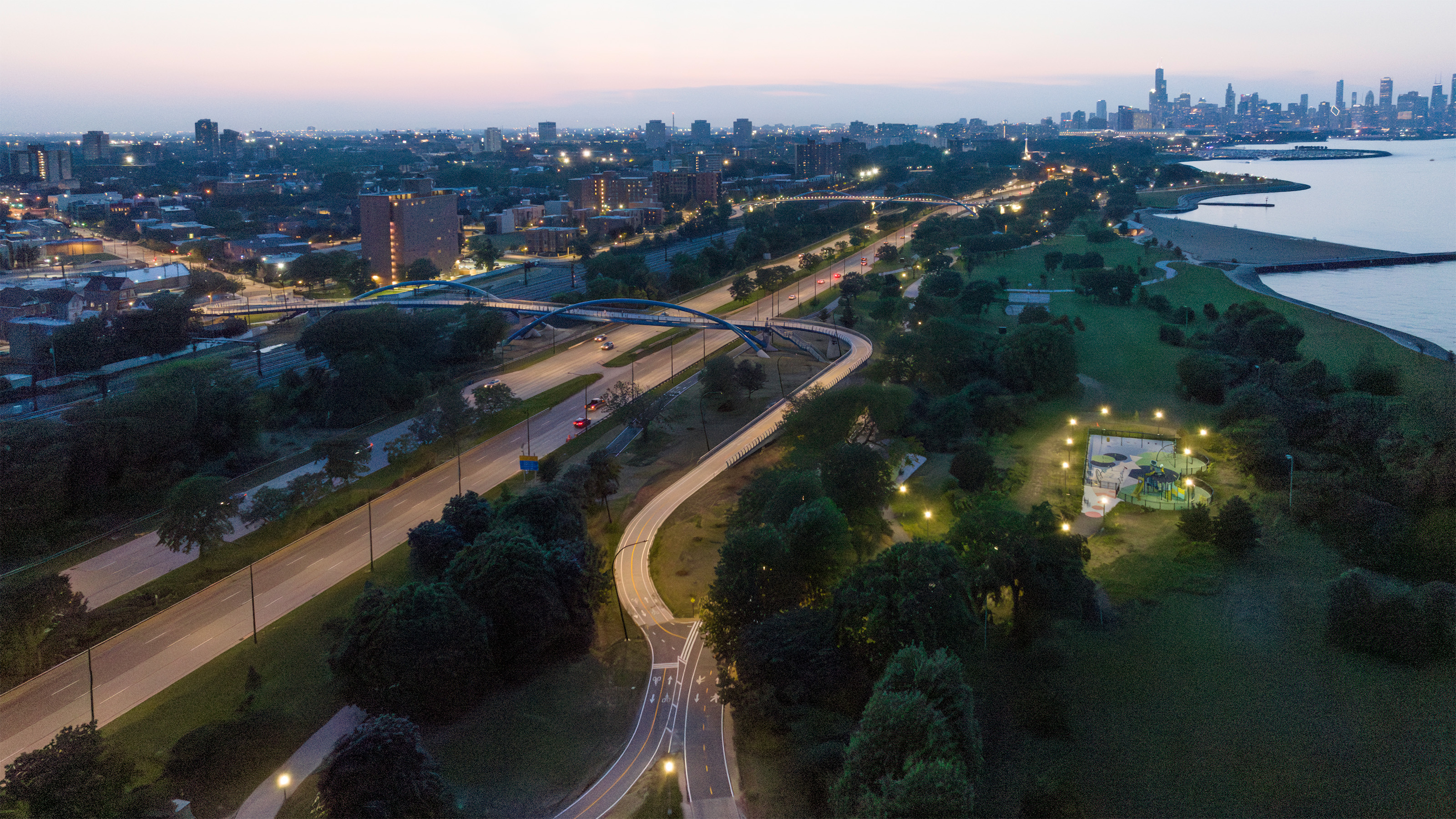 41st and 43rd Street Pedestrian Bridges Chicago | Cordogan Clark & Associates-19