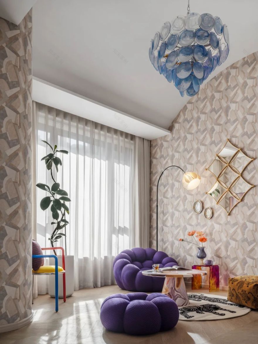 尚层设计院付霞新作|蒙德里安调色盘里的家-54