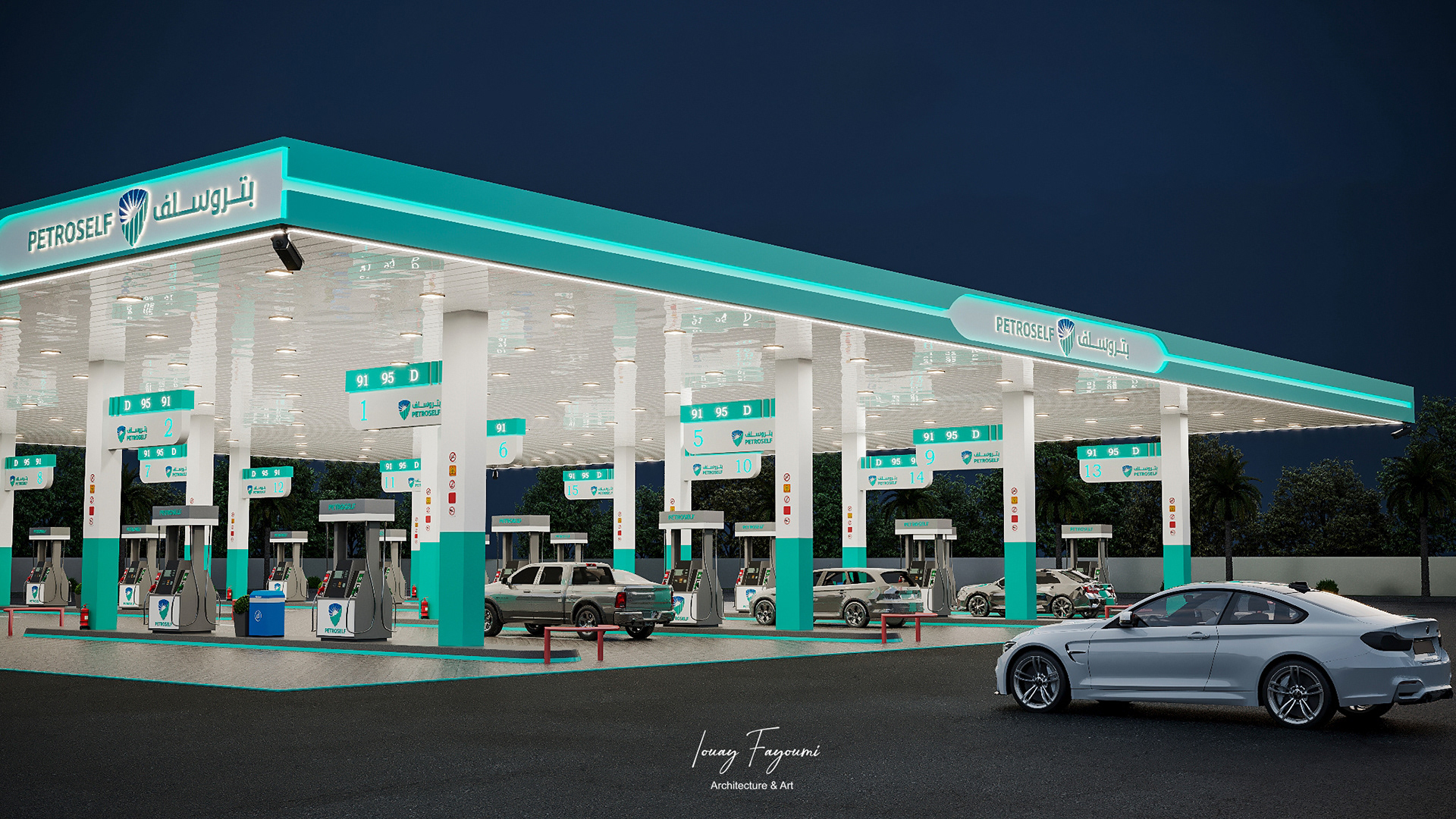 PetroSelf 加油站设计丨沙特阿拉伯-15