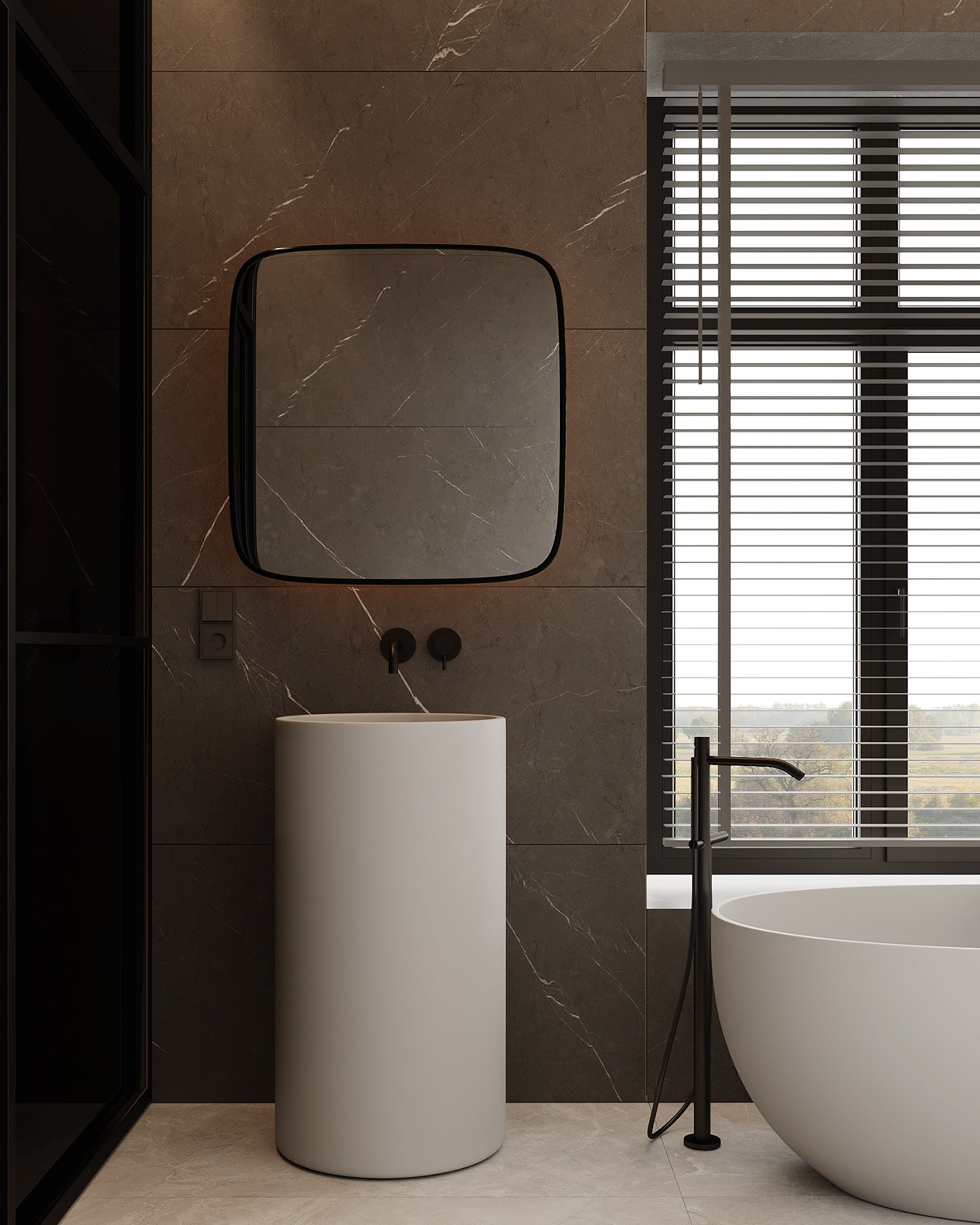 咖色空间 经典高级的设计！-18