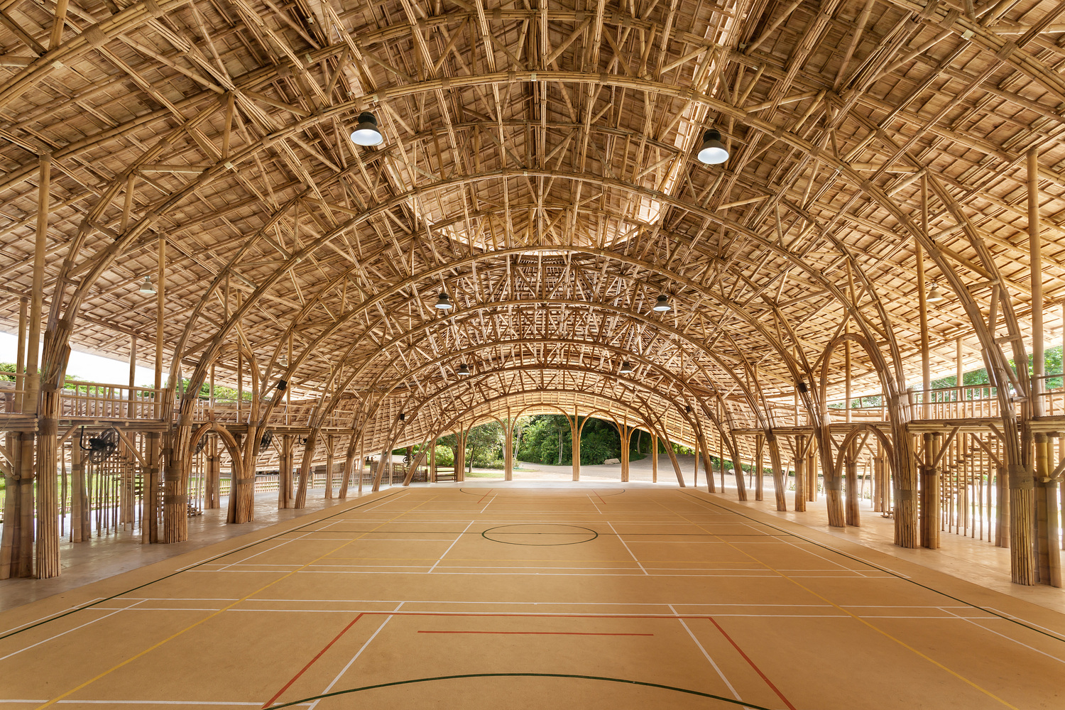 Bamboo Sports Hall for Panyaden International School  Chiangmai Life Construction-49