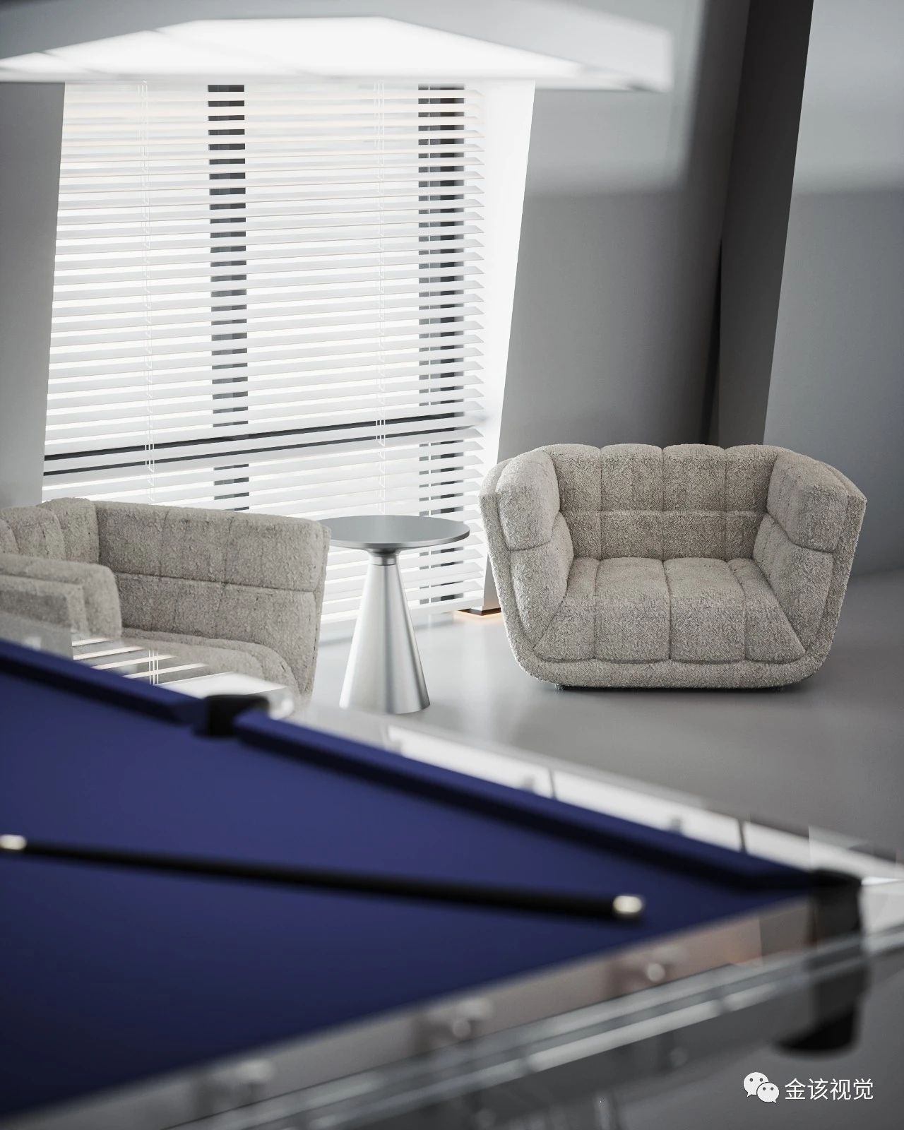 冷色系|工装效果图方案-11