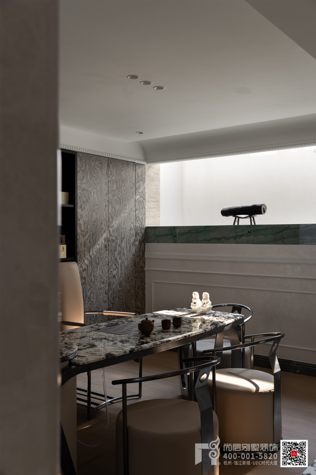 300㎡悦安佳府夏日轻法式装修丨杭州尚层装饰-28