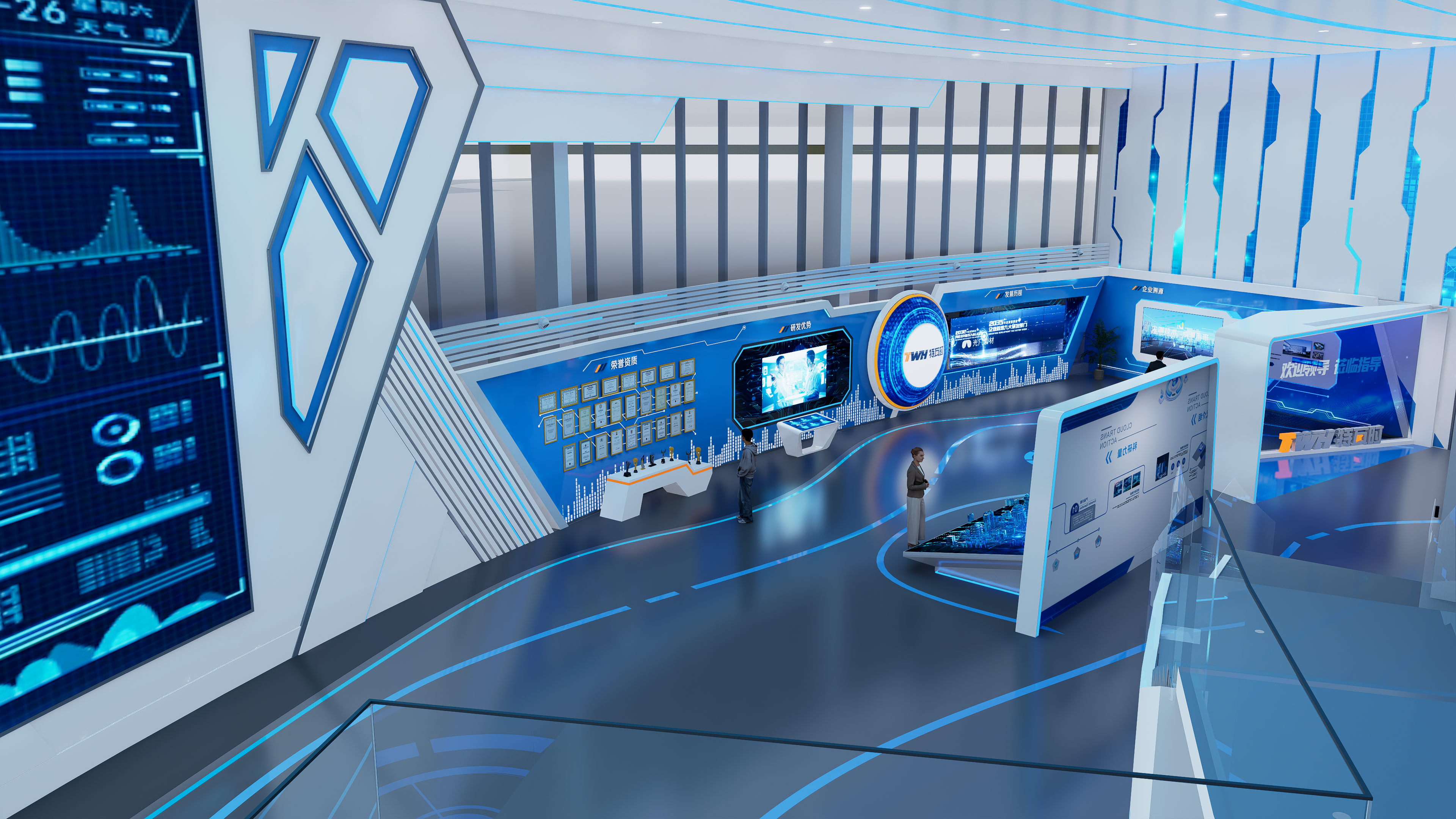 企业科技展厅调度指挥中心-5