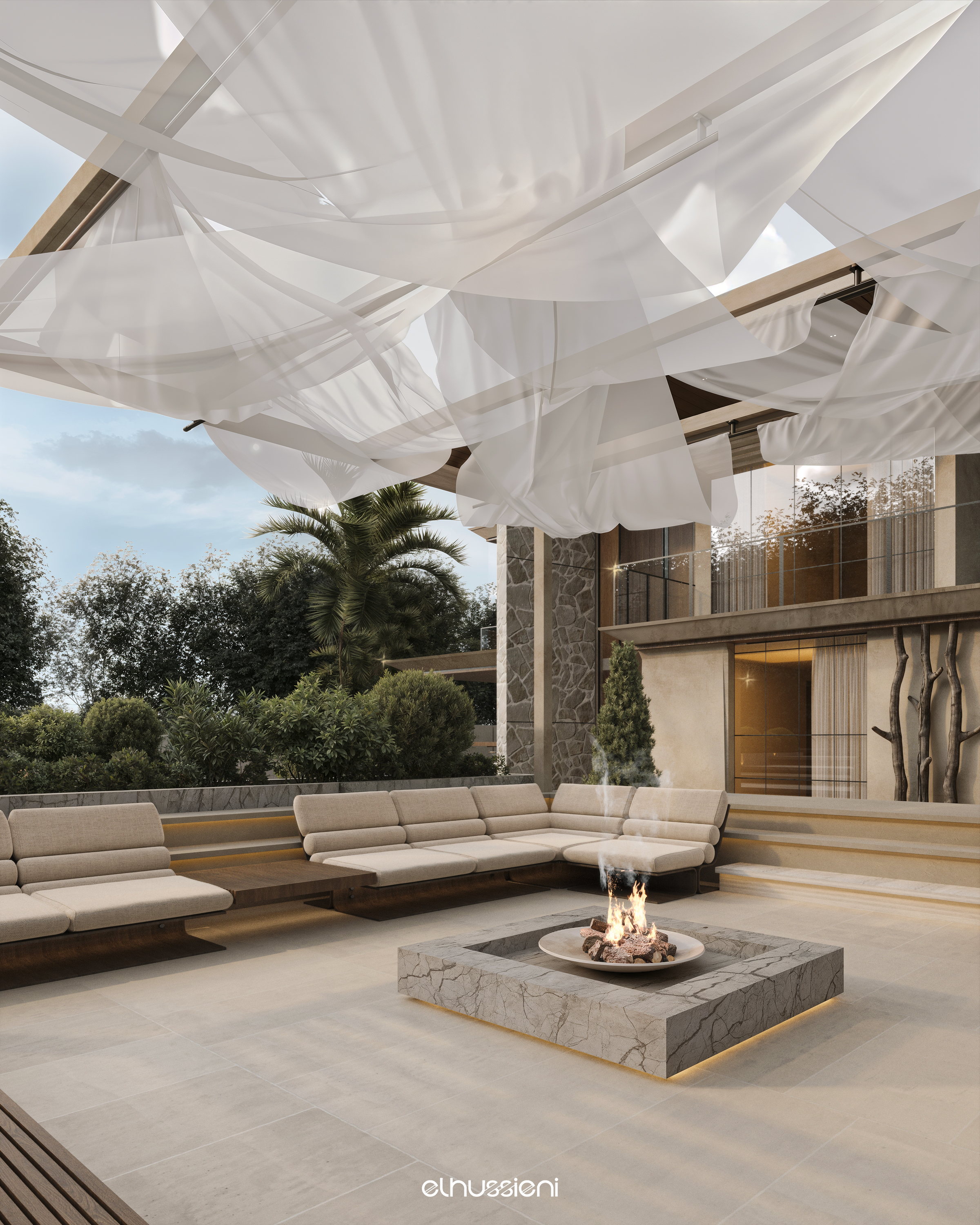 户外别墅丨Mohamed.elhussien.designs-8