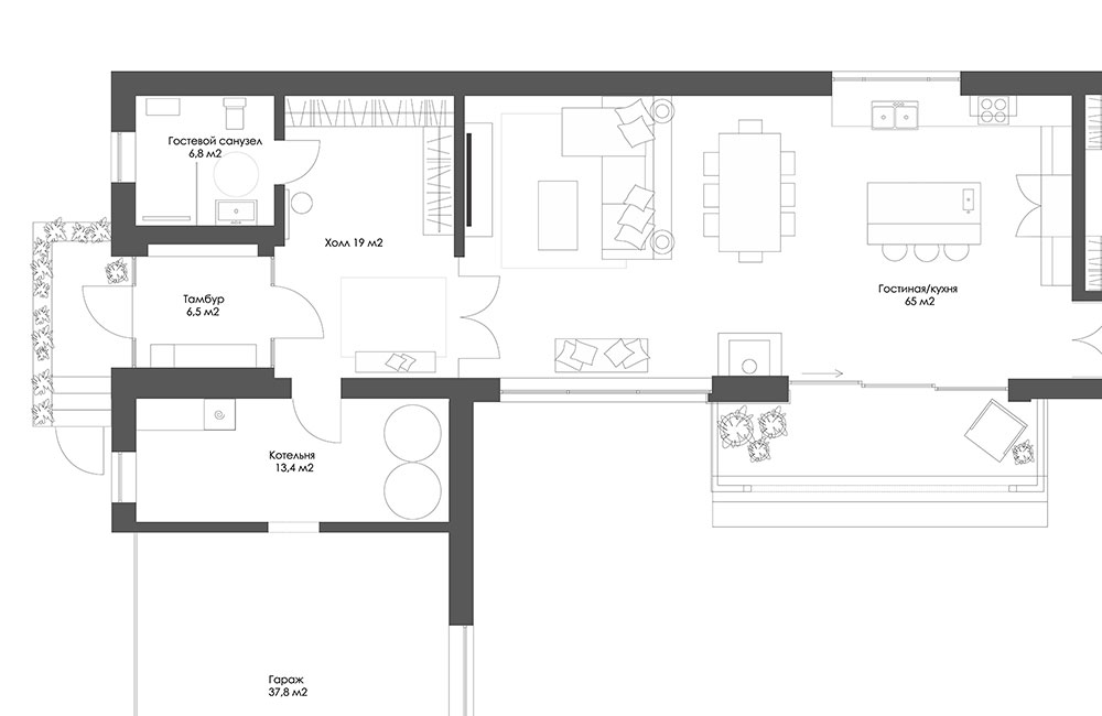 打造开放式公共空间 | 乌克兰基辅私人住宅设计-4