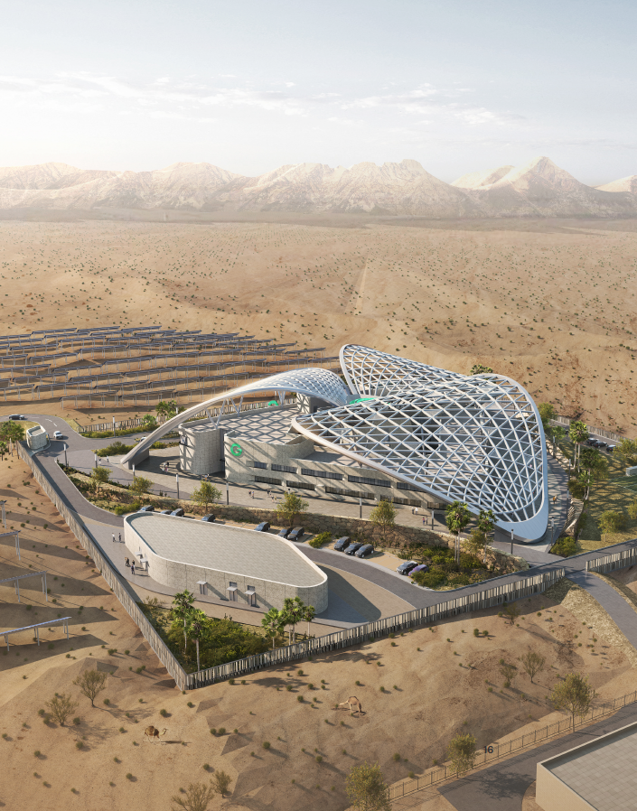 新疆中绿电米东综合服务中心丨中国乌鲁木齐丨HKS建筑设计-36