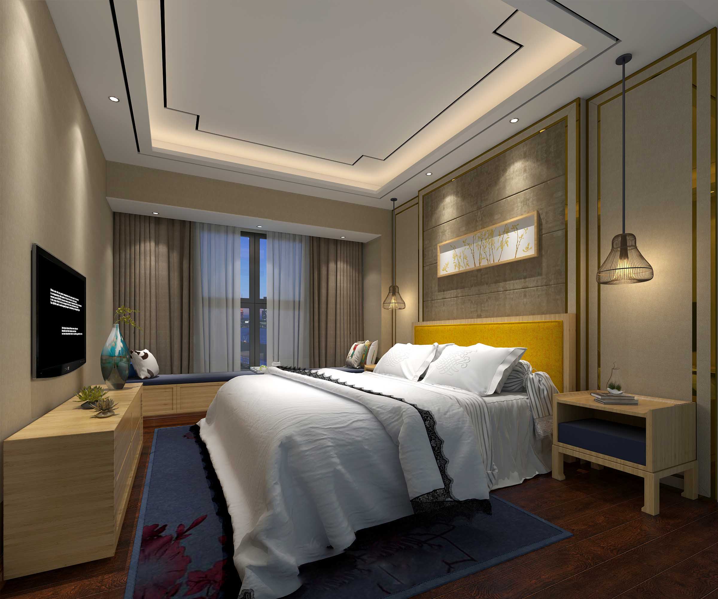 新中式 中式古典 奢华家装别墅样板房-17-32