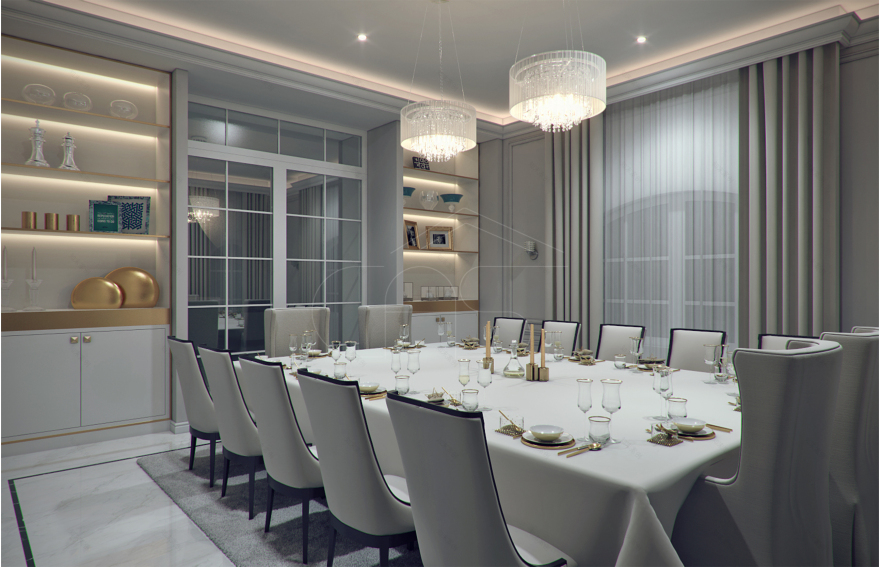 modern classic villa interior design-4