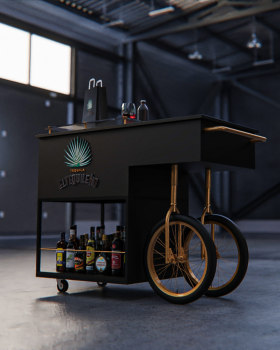 El tequileño bar cart design