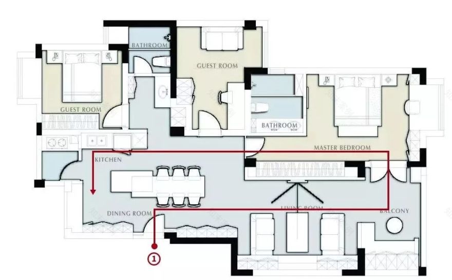 洄游动线设计,让家更舒适便捷-17