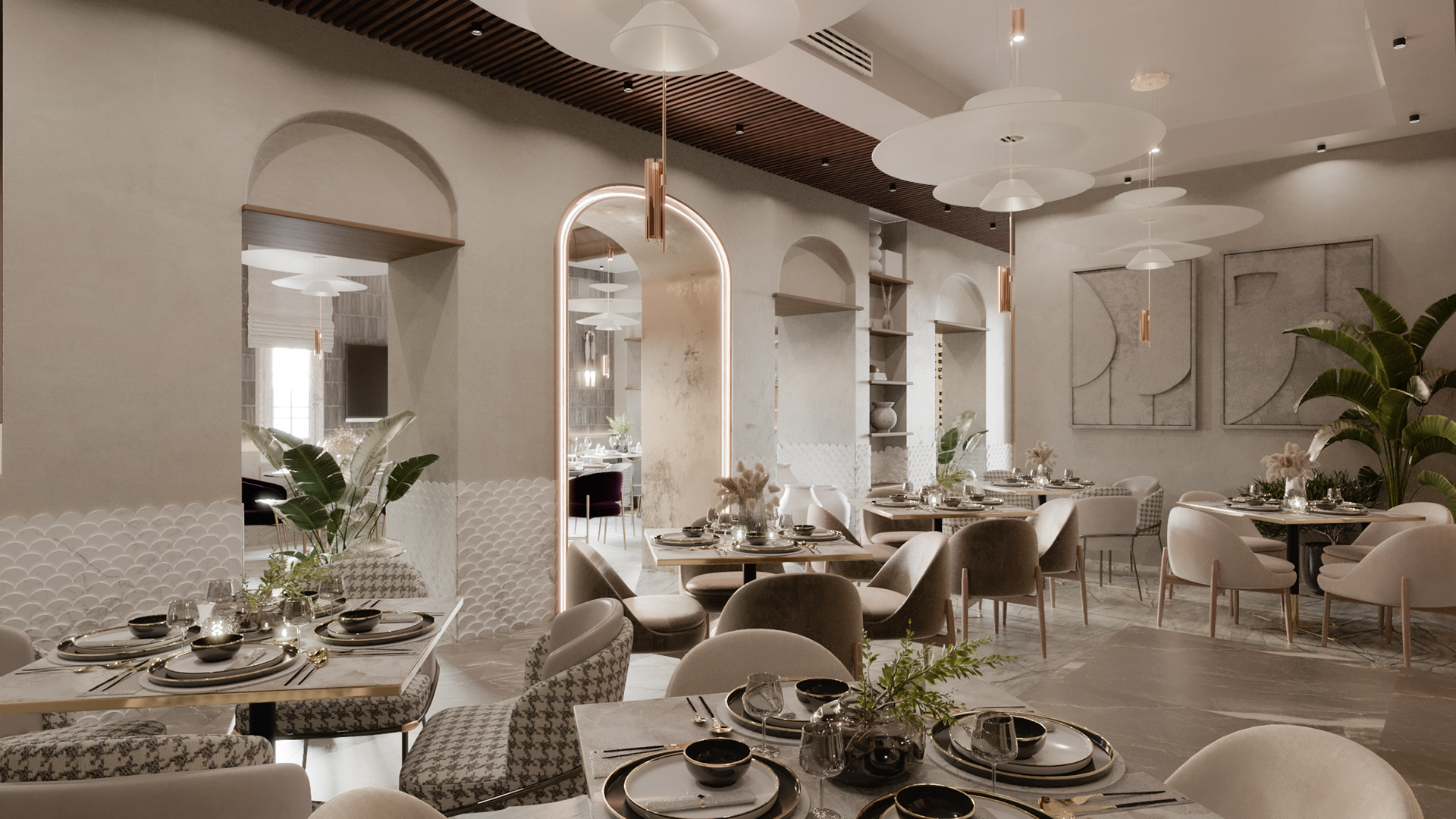 蓝色之家：餐厅和酒廊丨突尼斯丨Anamorph  agency-6