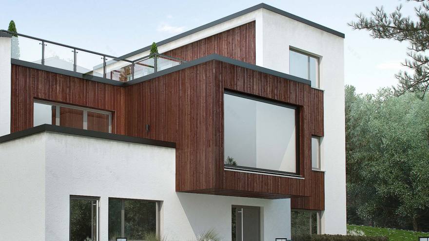 挪威森林中的现代住宅-9