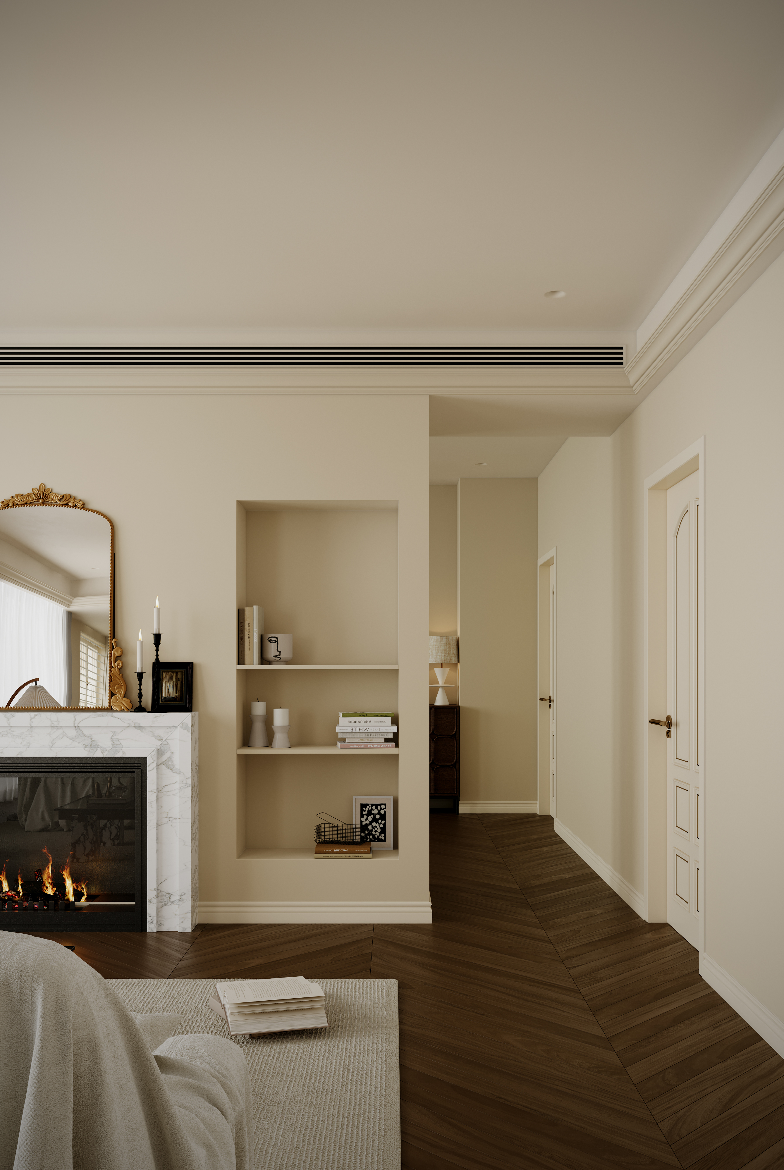 近期渲染作品----奶油色私宅-11