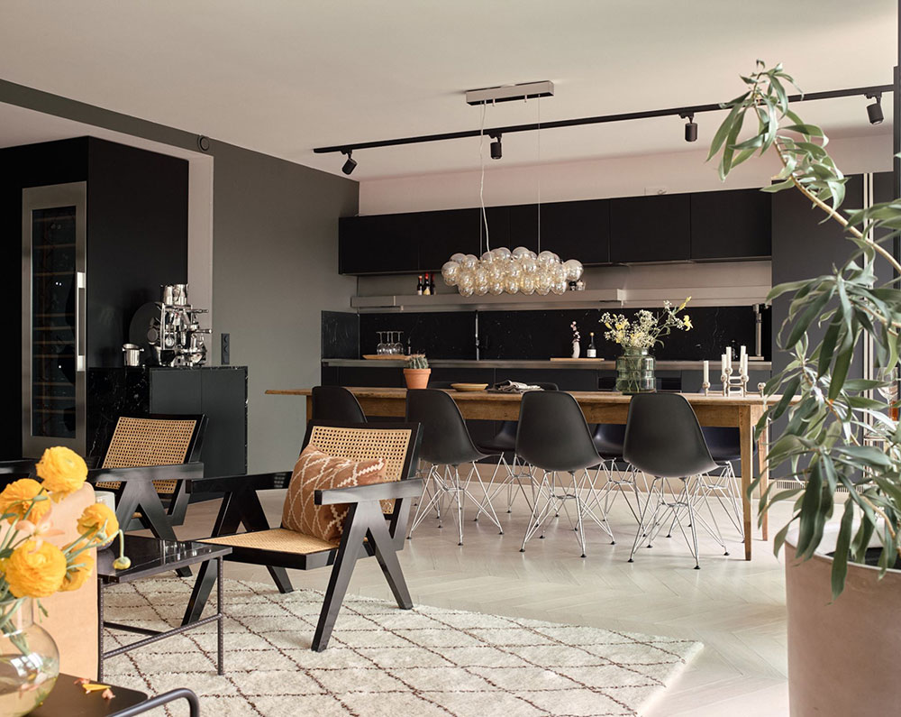 斯德哥尔摩时尚顶层公寓，玻璃隔墙成焦点-11