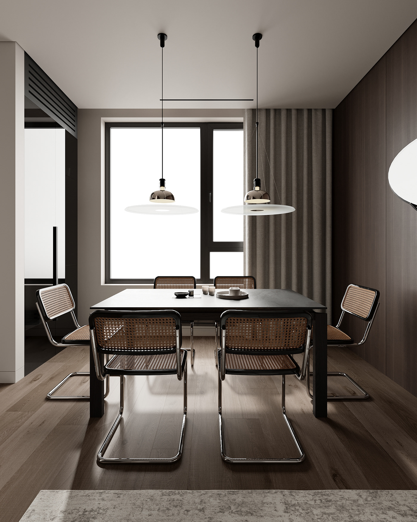 胡桃木灰调空间-9