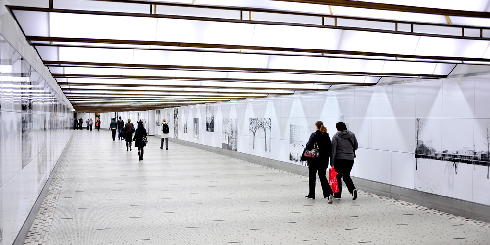 布鲁塞尔中央车站地铁站通道翻新工程丨比利时-28