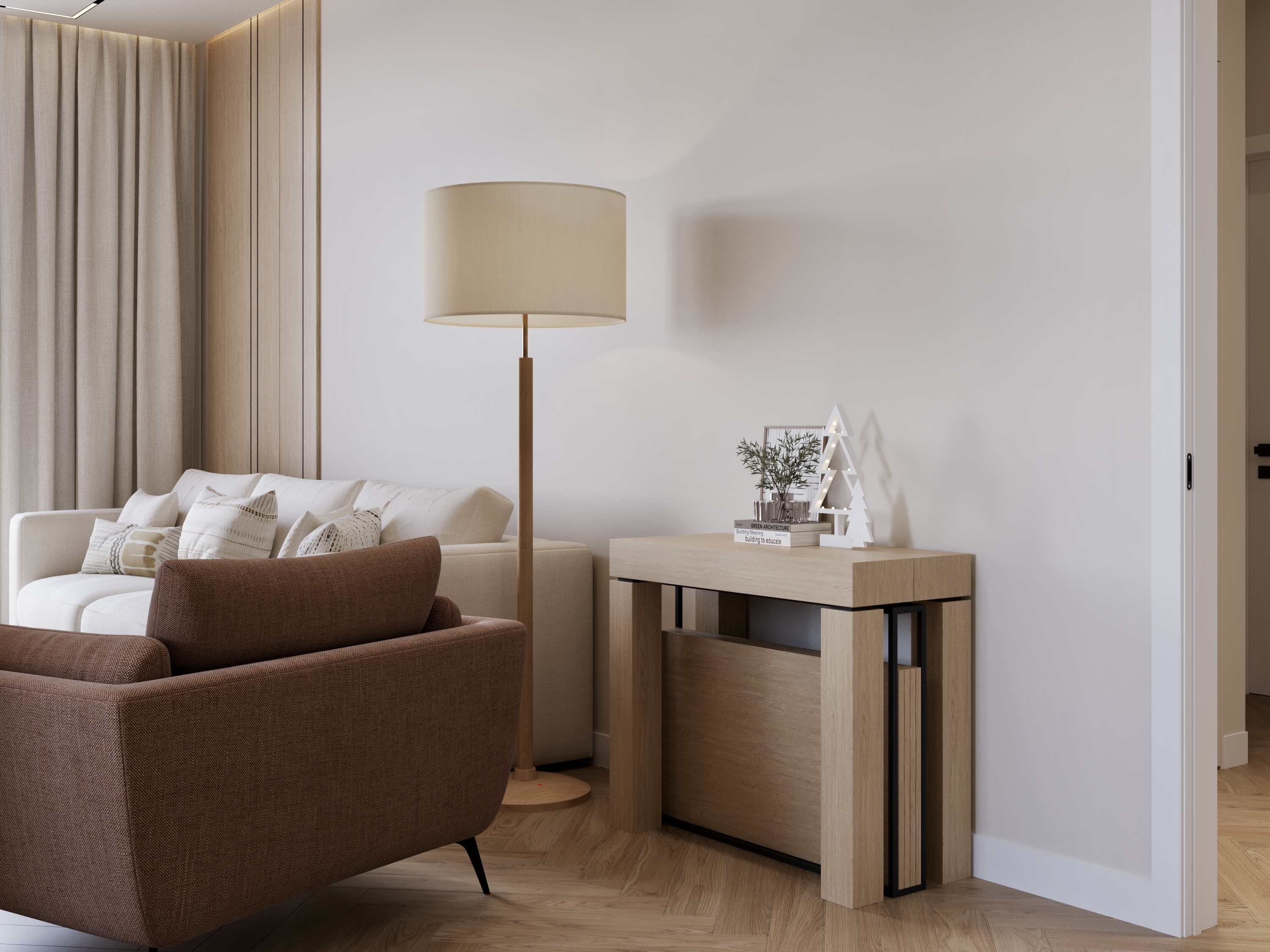 Living Room,KItchen,Hallway室内设计丨ArmeniaYerevan-11