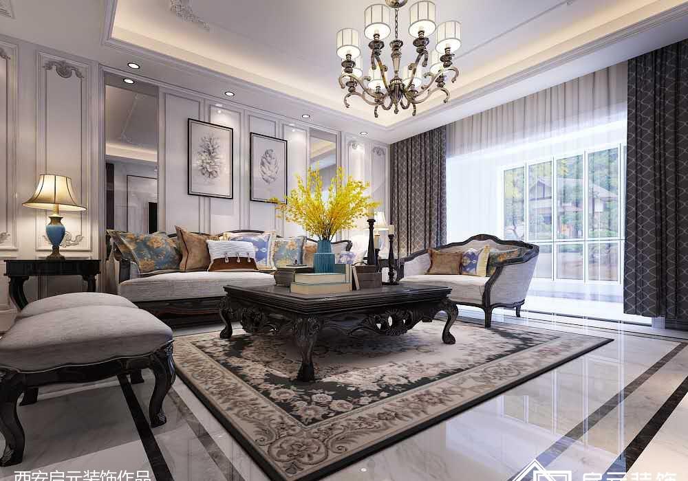 西安启元装饰的法式风格设计-3