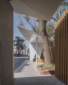 白色七巧板·上海华东师大一村小区入口微更新丨中国上海丨上海中森建筑与工程设计顾问有限公司止境设计工作室